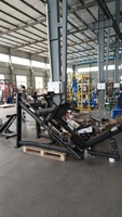 Vente directe usine – Appareil de musculation professionnel pour usage intensif : presse à cuisses et hack squat incliné pour le renforcement des muscles des jambes et la musculation.