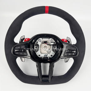 Volante Calefactable de Alcántara Serie G CS para <span class=keywords><strong>BMW</strong></span> G01 G12 G20 G30 M3 M4 G82 <span class=keywords><strong>330i</strong></span> M340i X3 G01 540i X5 G05 G42 G22 G11 G02 X4 - Product Image 2