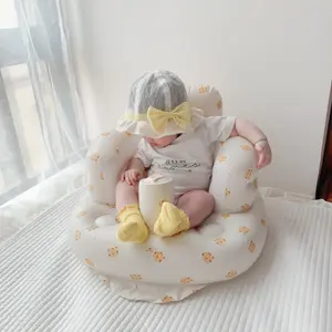 Ins Korean Style Portable Protective Baby Chair Sofa Chidren Kids Daily Supplies Baby Inflatable Chair Sofa