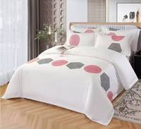 Ensemble de literie de chambre à coucher 100% coton, drap de lit de couleur blanche, taille unique en percale