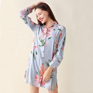 FUNG 3036 High Quality <strong>Sleep</strong> <strong>Shirt</strong> China Wholesales Wedding Dress Available Cotton Floral Designer <strong>Bridesmaid</strong> Night <strong>Shirt</strong> - Product Image 3