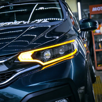 Mise à niveau de Modification de phare de pièces d'auto lampe frontale à LED modifiée DRL Angel Eye pour HONDA Jazz Fit GK5 2014-2020