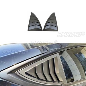 For Tesla Model Y Car Side Rear <b>Window</b> Louver Shutter <b>Cover</b> For Tesla Model Y 2019-2023 Rear Quarter Panel <b>Window</b> Body Kit - Product Image 3