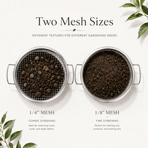 Galvanized Soil Sifter for Gardening Sand Beach <b>Garden</b> Fast Delivery 2PCS/Set - Product Image 3