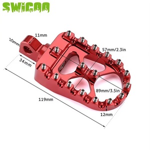 SWICOO pendientes CNC clavijas de pie ancho 360 ° MX <span class=keywords><strong>Chopper</strong></span> Bobber estilo para Harley Dyna Sportster Fatboy Iron <span class=keywords><strong>883</strong></span> - Product Image 4