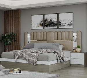 Stile <span class=keywords><strong>moderno</strong></span> camera da letto mobili personalizzabili in legno mobili per la casa <span class=keywords><strong>con</strong></span> caratteristiche di stoccaggio all'ingrosso diretto della fabbrica prezzo economico - Product Image 4