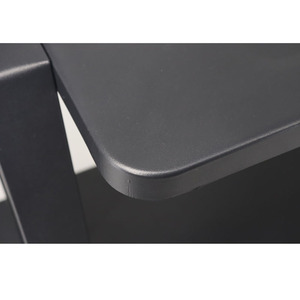 Soporte de TV de acero de altura ajustable Soporte móvil con función giratoria Inclinación de <span class=keywords><strong>distancia</strong></span> plana Soporte de TV en blanco y negro Carro de TV de oficina - Product Image 6