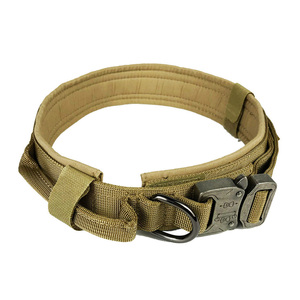 Langlebiges Outdoor-Taktisches Hundehalsband für Große Hunde Explosionsgeschütztes Punch-Halsband mit Verstärkter Hundeleine Haustier-Reisetasche - Product Image 1