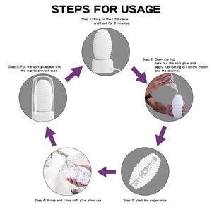 Waterdichte Spiraal Vibratie Masturbator Cup Voor Mannen Volwassen Seks Vagina Vrouwelijke Masturbatie Mannelijke Seksspeeltjes Wit Doos - Product Image 4