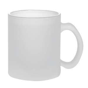 Mug en verre givré Brombear 12oz avec poignée, prêt pour la sublimation, personnalisable avec logo, cadeau d'entreprise - Product Image 2
