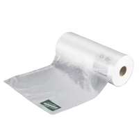 Sacs plats transparents de qualité alimentaire PE personnalisés en usine Sacs de supermarché Carton emballé Rouleau à fond carré réutilisable Caractéristique étanche