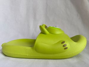 Pantofole verdi con stampa animalier per donna, estive, antiscivolo, con punta aperta, suola in PVC EVA, spessore 20 mm, taglia 24-35 - Product Image 1