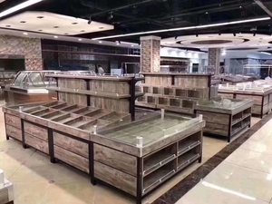 Kệ Trưng Bày Sô Cô La Bằng Gỗ Cổ Xưa Làm Từ Nhà Máy Trung Quốc Để Trưng Bày Cửa Hàng Kẹo - Product Image 3