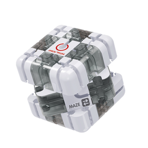 QS alta calidad <span class=keywords><strong>STEAM</strong></span> niños laberinto juego de lógica educativo Fidget novedad pista juguete 3x3 rompecabezas <span class=keywords><strong>3D</strong></span> laberinto bola giratoria cubo mágico Juguetes - Product Image 2