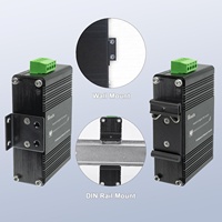 Injecteur PoE industriel Gigabit 2 ports 30W PoE+ IEEE 802.3af/at Plug-and-Play Distance de transmission 100m 12-48V DC