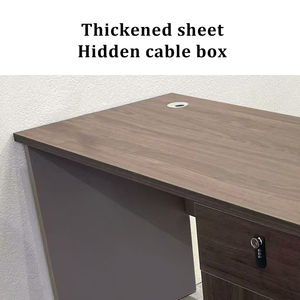 Hiện Đại Đơn Giản Bằng Gỗ Bàn Viết Bàn Sắt Máy Tính Bảng Modular Ngăn Kéo Nhà Văn Phòng Đồ Nội Thất Phòng Ngủ Không Gian Nhỏ Bán Buôn Sử Dụng - Product Image 3