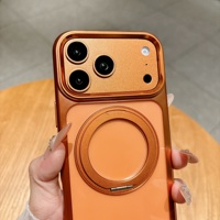 Coque pour iPhone 18 Pro Max avec support magnétique, antichoc, translucide, finition mate, compatible avec iPhone 15, 16, 17 Pro Max