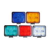 Neue Fabrikproduktion 24V Superhelle 5500LM Wasserdichte LED-Stroboskop-Warnrückleuchten Blau Bernstein Rot Linse für LKW