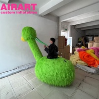 Costume gonflable personnalisé en peluche de canard pour événement de carnaval Street Shot, jupe gonflable en peluche d'animal flamant rose pour adultes