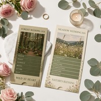 Tarjetas Promocionales Tipo Cascada para Ferias de Boda con Diseño de Pestaña Interactiva para Máxima Involucramiento del Visitante en los Stands
