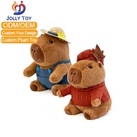 Services de personnalisation de jouets en peluche : série Capybara personnalisée, super doux, style anime, poupées en peluche Capybara, Vache, Cheval