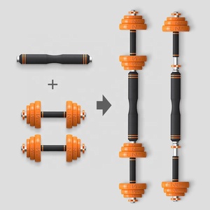 Trang chủ tập thể dục cao su Áo Sắt đúc quả Tạ 15kg/20kg/30kg có thể tháo rời Barbell kettlebell Fed quả tạ đặt - Product Image 5