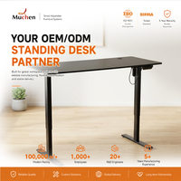 Bureau assis-debout électrique intelligent et silencieux, stable et réglable en hauteur pour le télétravail