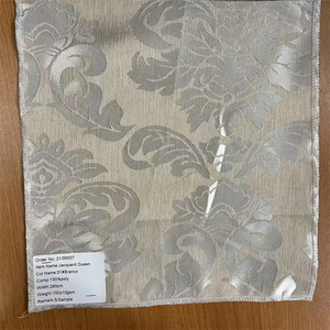 Tissu de rideau Jacquard Queen 100% polyester Fil teint Motif floral Couleurs personnalisées Luxe Poids moyen pour salon - Product Image 6