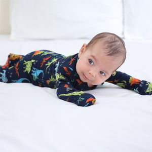 Pijamas de Bambú Personalizados para Bebés, Niños y Niñas, Mono de Manga Larga, Ropa para Recién Nacidos, Venta al por Mayor, Monos con Cierre - Product Image 3