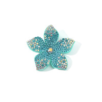 Appliques florales en strass de cristal en gros à coudre sur les vêtements avec strass brillants détachés pour motifs de logo de mariage