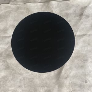 SH STONE Customized <strong>Round</strong> <strong>Black</strong> Carbon Steel Top Dark Emperador Brown Natural Marble Base Living Room <strong>Side</strong> <strong>Table</strong> - Product Image 6