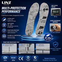Semelle Intérieure Ultra Légère Antistatique et Anti-Perforation ISO 22568, Plaque de Protection Anti-Perforation Non Métallique pour Semelle Intermédiaire