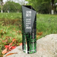 Trofeo de Cristal en Forma de Cubo de Alta Gama, Personalizado con Texto Grabado e Impresión a Color, para Celebraciones de Jubilación, Premios de Fin de Año para Equipos