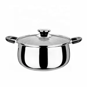 High Quality Kitchen Cookware Set Stainless Steel Cooking Pot Double Handle Stainless Steel Stock Pot