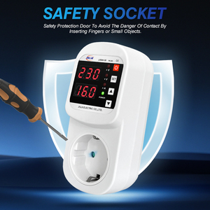 Prises de protection contre les surtensions et les sous-tensions JIUJI 16A, <span class=keywords><strong>disjoncteur</strong></span>, 220V 230V, prise de courant pour réfrigérateur - Product Image 5