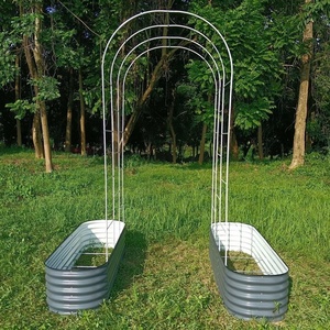 Treillis de jardin en acier thermolaqué pour le soutien des plantes grimpantes, treillis arqué U3 pour jardin - Product Image 2