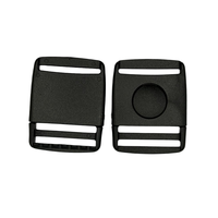 Boucles à dégagement latéral robustes noires, clips en plastique durables avec fonctions de sécurité pour sacs à dos et sangles d'équipement (petite taille)