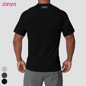 Janya uomo palestra Fitness t-shirt leggera estate traspirante veloce da allenamento Top larghe maniche corte senza cuciture Top sportivo - Product Image 3
