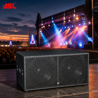 Subwoofer passif double 21 pouces JSL, subwoofer professionnel PA 133 dB pour concert, festival, boîte de nuit, DJ, système de sonorisation live, OEM