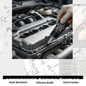 กาวซิลิโคน <span class=keywords><strong>RTV</strong></span> สีเทาทนความร้อนสูง 1.6 สำหรับทำปะเก็นในรถยนต์ ใช้ในงานยานยนต์และการขนส่ง - Product Image 2