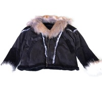 Parka longue imperméable pour homme avec col en fausse fourrure, motif 3D, fermeture éclair, manches longues, vente en gros