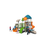 Tobogán Infantil Comercial para Exteriores, Plástico LLDPE de Grado Alimenticio de 6 mm, Barniz de Alta Temperatura, Equipo de Juegos Personalizado