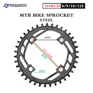 Plateaux de chaîne étroits et larges Prowheel FD04 pour VTT, 32T-40T, en acier, pour <span class=keywords><strong>manivelle</strong></span> et plateau de chaîne de vélo de montagne - Product Image 2