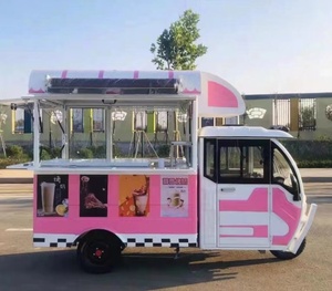 Elektrikli üç tekerlekli gıda kamyon mobil dondurma kiosk açık eğlence yemek arabası satılık - Product Image 3