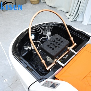 KISEN Hair Salon Shampoo Chair <b>Electronic</b> Sl Back Track airbag Kneading <b>Massage</b> Shampoo Chair with Head Spa Therapy Shampoo Bowl - Product Image 2