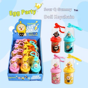 Usine directe créative gelée bonbons jouer jouet oeuf clé boucle poupée avec des collations aromatisées aux fruits pour enfants cadeaux de fête - Product Image 4