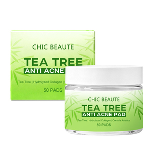 CHIC BEAUTE Tampon Purifiant au Théier pour Soins de la Peau, <span class=keywords><strong>Masque</strong></span> Facial Hydratant et Éclaircissant, Tampon en Coton, Contrôle du Sébum, Anti-Acné, Tampon Tonifiant au Théier - Product Image 4