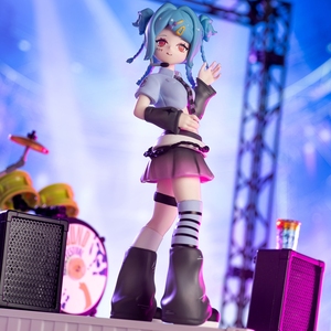 Haee en vinyle <span class=keywords><strong>PVC</strong></span> <span class=keywords><strong>ABS</strong></span> personnalisé de l'usine OEM filles chantant scène série boîte aveugle figurines d'action d'anime poupée de collection jouets en plastique - Product Image 3
