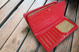 Portefeuille de luxe pour femme, en cuir PU rouge, avec fermeture éclair, pochette pour <span class=keywords><strong>carte</strong></span>-cadeau, idéal pour les promotions - Product Image 5