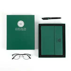 可定制的A5无日期商业日记和计划者组织者笔记本礼品套装，带笔